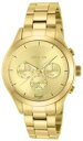 yzinvicta 12466 womens angel gold plated solid stainless steel bracelet watch