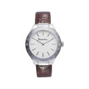 【送料無料】orologio donna braccialini brd 300sbu pelle marrone silver swarovski classico