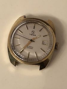 【送料無料】montre yema plaqu or watch vintage 【送料無料】montre yema plaqu or watch vintage