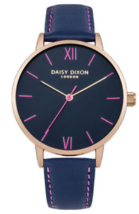 【送料無料】daisy dixon annie damenuhr dd029urg analog leder blau