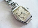 yzearly vtg waltham mens art deco dress wristwatch~original bracelet~1934