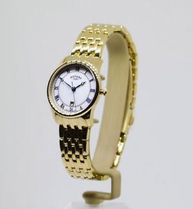 【送料無料】 rotary ladies genuine swiss gold plated bracelet watch
