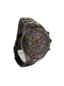 【送料無料】fila fa0700g magnum mens copper tone chronograph date round analog watch