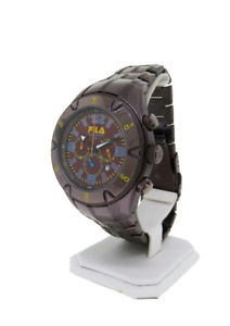 【送料無料】fila fa0700g magnum mens copper tone chronograph date round analog watch