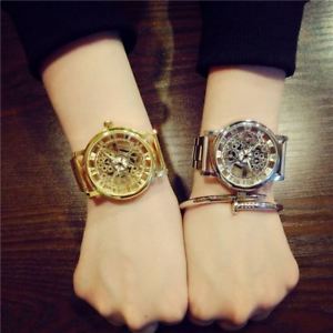 【送料無料】luxury fashion casual stainless steel men skeleton watch women dress wristwatch 【送料無料】luxury fashion casual stainless steel men skeleton watch women dress wristwatch