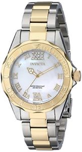 【送料無料】invicta womens pro diver analog display swiss quartz two tone watch 17871