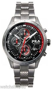 【送料無料】 fila 38001002 mens chronograph watch 2 year warranty