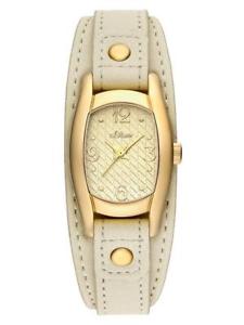 【送料無料】soliver damenuhr so2283lq analog leder beige