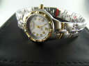 【送料無料】krug baumen 2614kl ladies regatta white steel gold watch