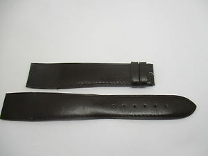 【送料無料】bracelet pour montre a anses fixes t20 en cuir marron fonc camille fournet