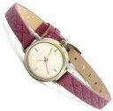 【送料無料】kahuna ladies red narrow pu strap antique gold case watch kls0238l