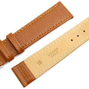 【送料無料】condor flat lizard grain leather watch strap 177r 16mm 18mm 20mm