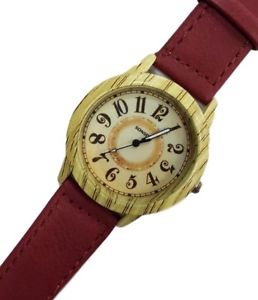 【送料無料】ds orologio polso sonsdo uomo donna analogico quarzo fashion moda legno pell lac