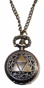 【送料無料】zelda tri force crest pendant watch on 30 chain