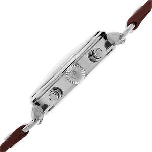 【送料無料】 mens august steiner as8131br swiss quartz daydate brown leather watch