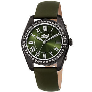 【送料無料】 womens burgi bur206gn quartz swarovski crystal green leather strap watch 【送料無料】 womens burgi bur206gn quartz swarovski crystal green leather strap watch