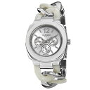 【送料無料】 womens akribos xxiv ak641ss quartz multifunction resin twist chain watch(2)