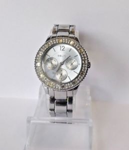 【送料無料】relic womens zr15739 silver tone chronograph quartz watch crystal bezel 0187 【送料無料】relic womens zr15739 silver tone chronograph quartz watch crystal bezel 0187