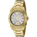 yzinvicta womens 0460 angel collection 18k goldplated ss motherofpearl watch