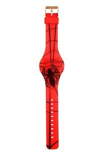 【送料無料】marvel spiderman spider web led digital rubber watch nwt