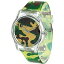 【送料無料】core designer boys analog green army camouflage plastic strap watch all plastic