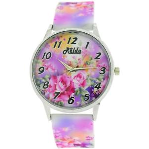 【送料無料】relda ladies analogue roses are pink silicone colourful strap watch rel102 【送料無料】relda ladies analogue roses are pink silicone colourful strap watch rel102