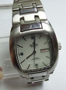 【送料無料】croton mens automatic silver tone sharp looking watch