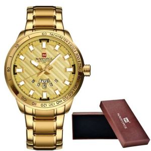 【送料無料】 naviforce luxury brand watches men sport full steel quartz watch man 3atm wa