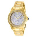 【送料無料】invicta womens angel quartz 100m stainless steel gold tone watch 28438(2)