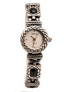 【送料無料】infinitywomens antique look semi precious jasper links analog quartz watch