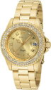 yzinvicta womens angel goldplated 200m s steel crystal embellished watch 19513