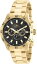 【送料無料】invicta mens specialty chronograph 100m gold plated stainless steel watch 21506