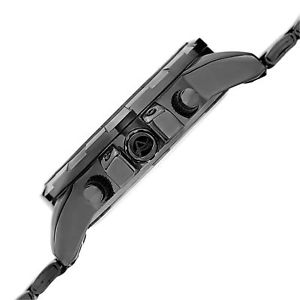 【送料無料】mens august steiner as8153bk two time zone date quartz tachymeter steel watch