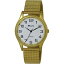 【送料無料】ravel gents gold stainless steel soft expandable bracelet strap watch r030107