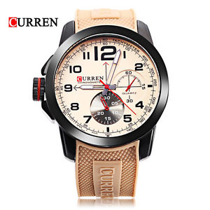 【送料無料】orologio polso curren 8182 uomo analogico quarzo moderno beige lac 【送料無料】orologio polso curren 8182 uomo analogico quarzo moderno beige lac