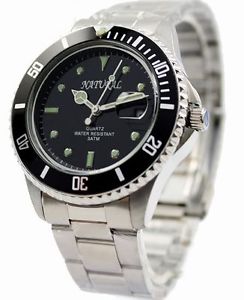 【送料無料】men stainless steel water resistant watch