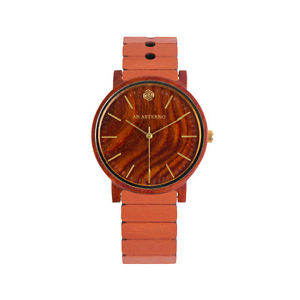 【送料無料】orologio in legno ab aeterno soul in sandalo rosso 35mm harmony collection