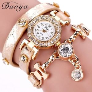 【送料無料】duoya women watches gemstone luxury bracelet watches dress women dress fashi