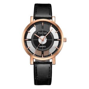 【送料無料】fashion women watch luxury unique stylish double hollow lady watches casual