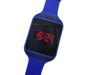 【送料無料】ds orologio da polso touch led watch orario rosso fashion moda blu lac