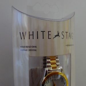 【送料無料】white stag womens gold and silver tone wristwatch
