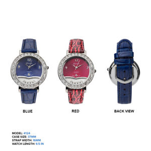 【送料無料】 geneva ladies floating rhinestones leather wrist watch 37mm 【送料無料】 geneva ladies floating rhinestones leather wrist watch 37mm