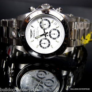 【送料無料】mens invicta speedway daytona stainless steel white chronograph 200m watch 【送料無料】mens invicta speedway daytona stainless steel white chronograph 200m watch