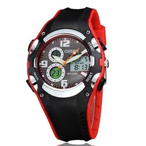 【送料無料】ohsen ad1309 led digital analog alarm stopwatch men sport wrist watch 【送料無料】ohsen ad1309 led digital analog alarm stopwatch men sport wrist watch
