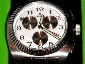 croton in box chronomaster cc311293 quartz stainess steel watch pristine mib