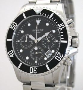 【送料無料】regent steel os 20 chrono f653 uvp 128,00 eur 5 bar wr neu