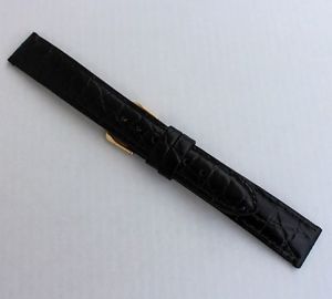 【送料無料】cinturino orologio pelle nero stampcocco 16 mm