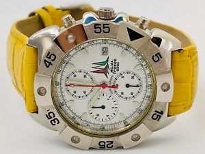 【送料無料】frecce tricolori pelle time orologio chrono watch uhr very vintage ms457 it