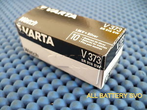 【送料無料】10 pile batterie varta mod v373 a bottone per orologi sr 916 sw