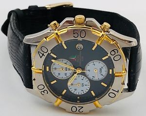 【送料無料】frecce tricolori pelle time orologio chrono watch uhr very vintage ms463 it